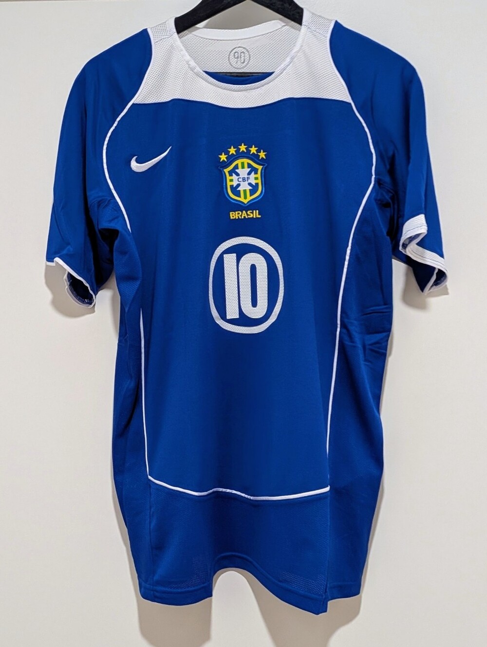 Brazil Ronaldinho #10 Jersey 2004 Away Blue